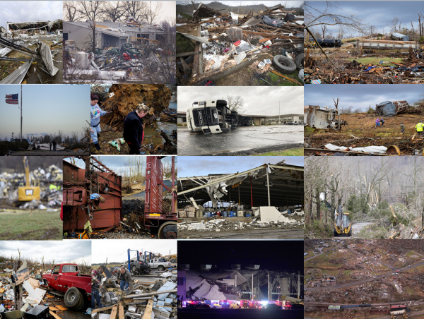 Жертвами разрушительных торнадо в США стали более 100 человек 