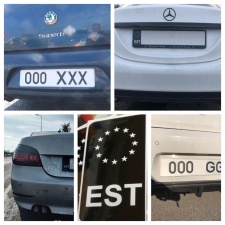 Полиция предупреждает: наклейка ЕС на номерном знаке автомобиля обязательна 