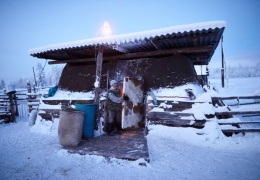 Суровое село Оймякон, где температура опускается до -50C