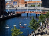 Круговой мост Cirkelbroen в Копенгагене