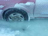 Nissan в ледяном плену