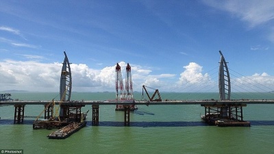 В Китае завершается строительство самого длинного в мире моста через море 