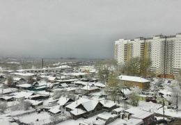 Красноярск завалило снегом