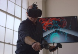 Аниматор студии Disney рисует внутри виртуальной реальности 