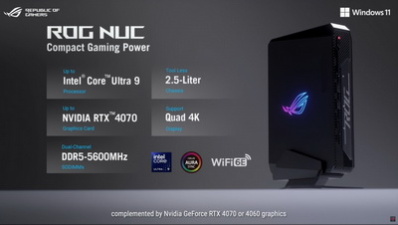 Asus раскрыла нескромные цены на компактные игровые компьютеры ROG NUC