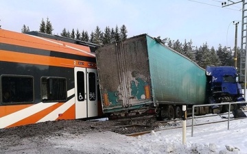Ущерб от столкновения поезда с грузовиком под Кейла составил 1,2 млн евро 