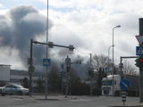 ФОТО и ВИДЕО: площадь пожара на станции сортировки мусора на Суур-Сыямяэ превысила 3500 кв.м 