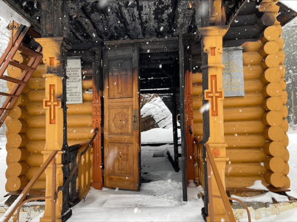 Пострадавший в результате пожаров православный храм в Нарва-Йыэсуу скоро начнут восстанавливать
