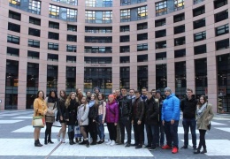 Юные эстонские парламентеры в Страсбурге