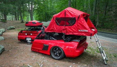  Удивительный Acura NSX с палаткой теперь имеет подходящий трейлер