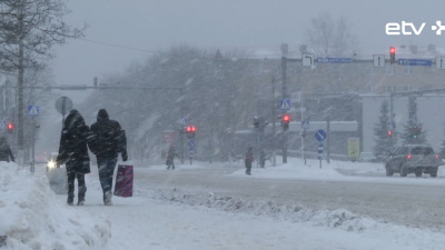 В Нарве снова исчерпали лимит на вывоз снега с городских улиц 