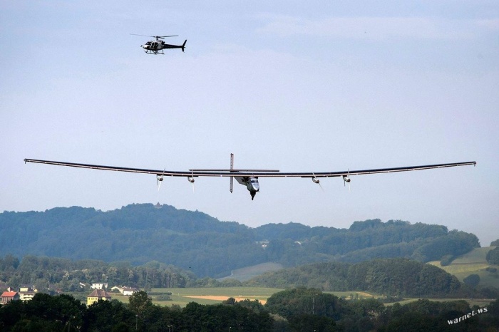 Первый полет самолета на солнечных батареях Solar Impulse 2