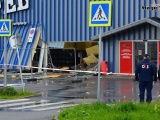 В центре Нарвы обрушилась часть магазина