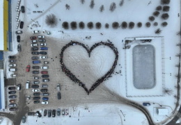 Первые три места в проекте «Самое большое сердце» достались Ида-Вирумаа. Нарва снова лидирует