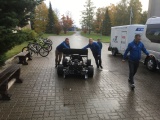 В Ийзаку представили разработанный эстонскими студентами гоночный электромобиль 