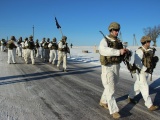 Более 200 эстонских и американских солдат двинулись в поход из Вока в Нарву 