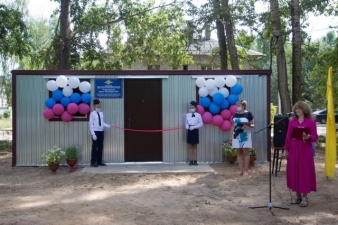  Торжественное открытие отделения полиции в контейнере из профнастила в Вологодской области