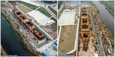 В Китае продолжается строительство точной копии "Титаника" 