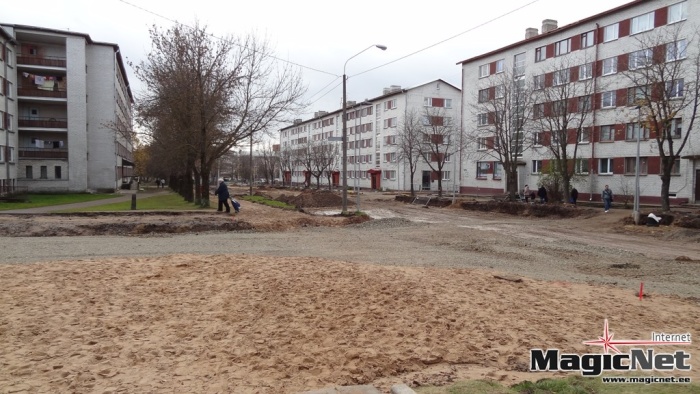 Капремонт улицы Пушкина в Нарве до конца 2013 года не завершат