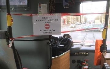В Нарве водители автобусов не будут продавать билеты c 16 марта 