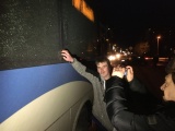 Полиция задержала в Кохтла-Ярве двух несовершеннолетних за стрельбу по окнам автобусов 