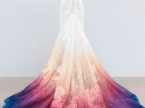 Платье-огонь: девушка раскрасила свадебный наряд и пришла к успеху