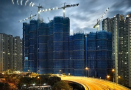  Коконоподобные строительные леса Гонконга как особый вид искусства
