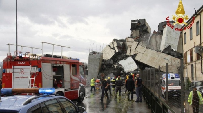 Ужасные последствия обрушения моста в Италии