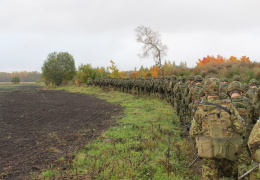 Неделя службы в Вируском батальоне завершилась походом с 10 кг снаряжения 