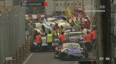  Массовая авария на гонке FIA GT в Макао