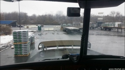 Видимость из окна кабины грузовика