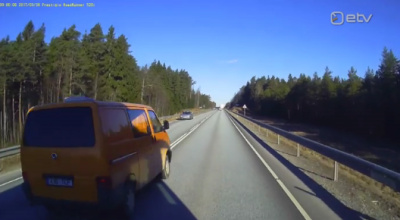 ВИДЕО: самые опасные обгоны происходят по пятницам на шоссе Таллинн-Пярну и Таллинн-Тарту 