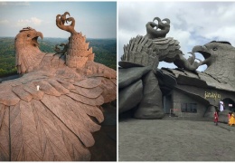  Величественная Jadayupara — крупнейшая в мире скульптура птицы