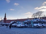  140 BMW на Красной площади ожидают российских медалистов Олимпиады-2018 