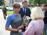Президент Керсти Кальюлайд пообщалась с нарвитянами на русском языке 