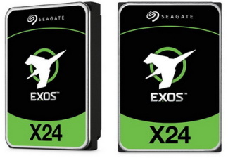 Seagate представила жёсткие диски Exos X24 объёмом 24 Тбайт с CMR-записью
