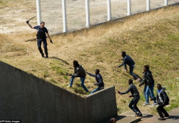 Битвы с мигрантами в Кале
