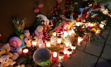 Смотрите: жители Эстонии несут цветы, свечи и игрушки к российскому Посольству в Таллине