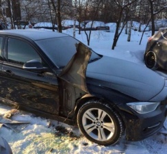 Варварский способ кражи бачка омывателя фар с BMW 3-Series