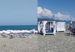 "Такого еще у нас не было": житель Сочи захватил часть пляжа и сдавал отдыхающим лежаки за деньги 