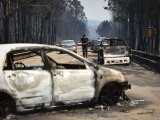 Мощные лесные пожары в Португалии