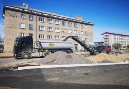 В Нарве возобновили работы по строительству транзитных дорог