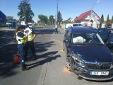 В Нарве полицейский автомобиль столкнулся с легковушкой 