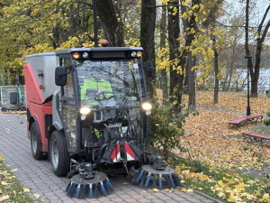 Уборка нарвских улиц: тонны опавшей листвы и подготовка к зиме