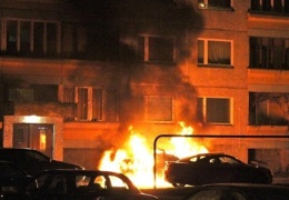 В Нарве ночью сгорел автомобиль 