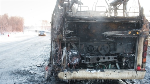  В Нарве сгорели два автобуса