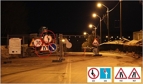 В Нарве дорожные знаки продолжают ставить «по-нарвски» 