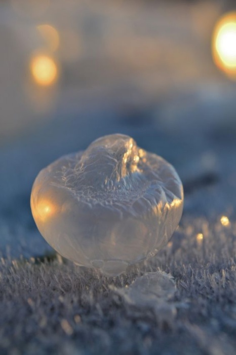Замёрзшие мыльные пузыри