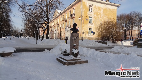 Нарвы — Пушкинский сквер зимний