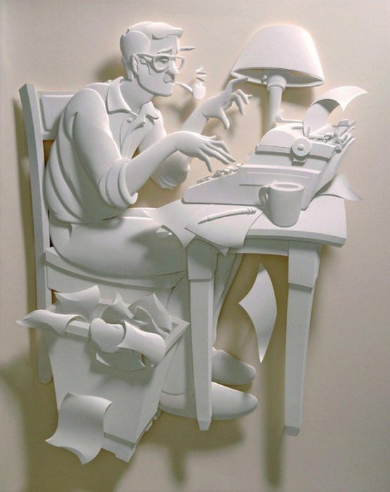 Поразительные скульптуры из бумаги от Джефа Нишинаки